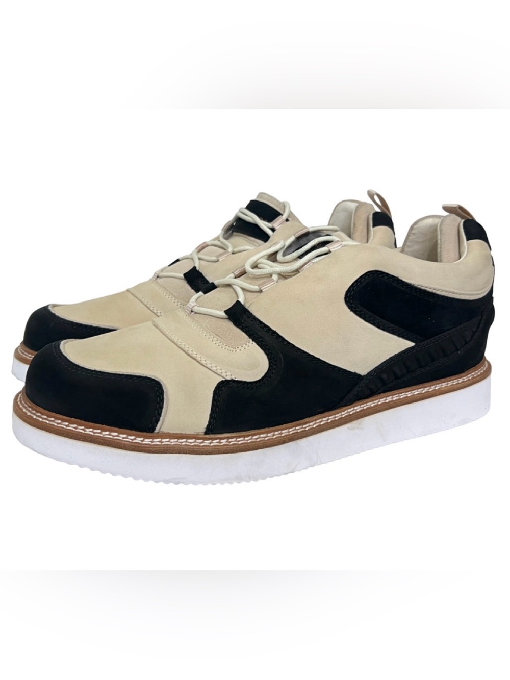 NEW MARCUS ALEXANDER BLACK BONE BARLOW LOW TOP SNEAKERS SHOES SIZE 12